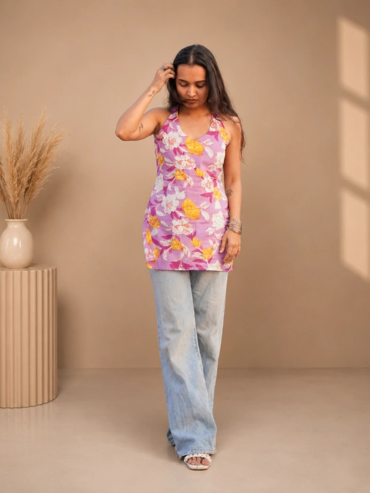 Jui Halter Neck Kurti
