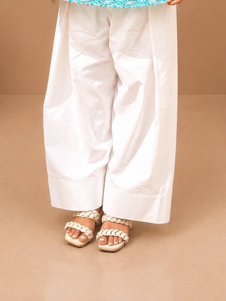 White Farsi Salwar