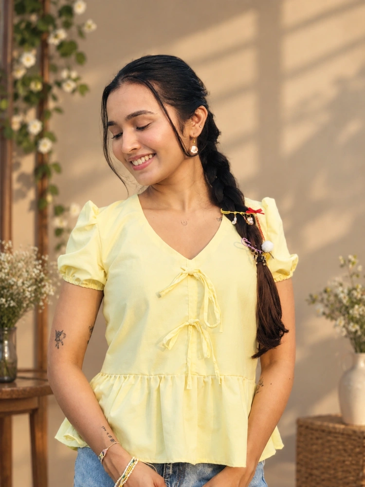 Buttercup Peplum Top
